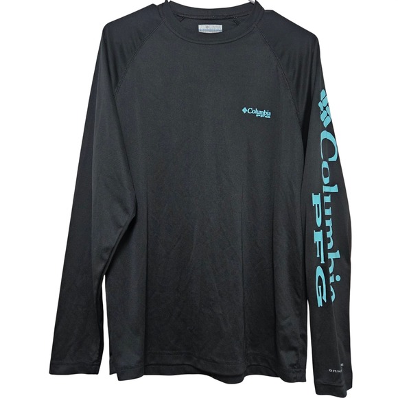 Columbia Other - Columbia PFG Men Terminal  Tackle Fishing Shirt Black Outdoor Gorpcore Mint Logo